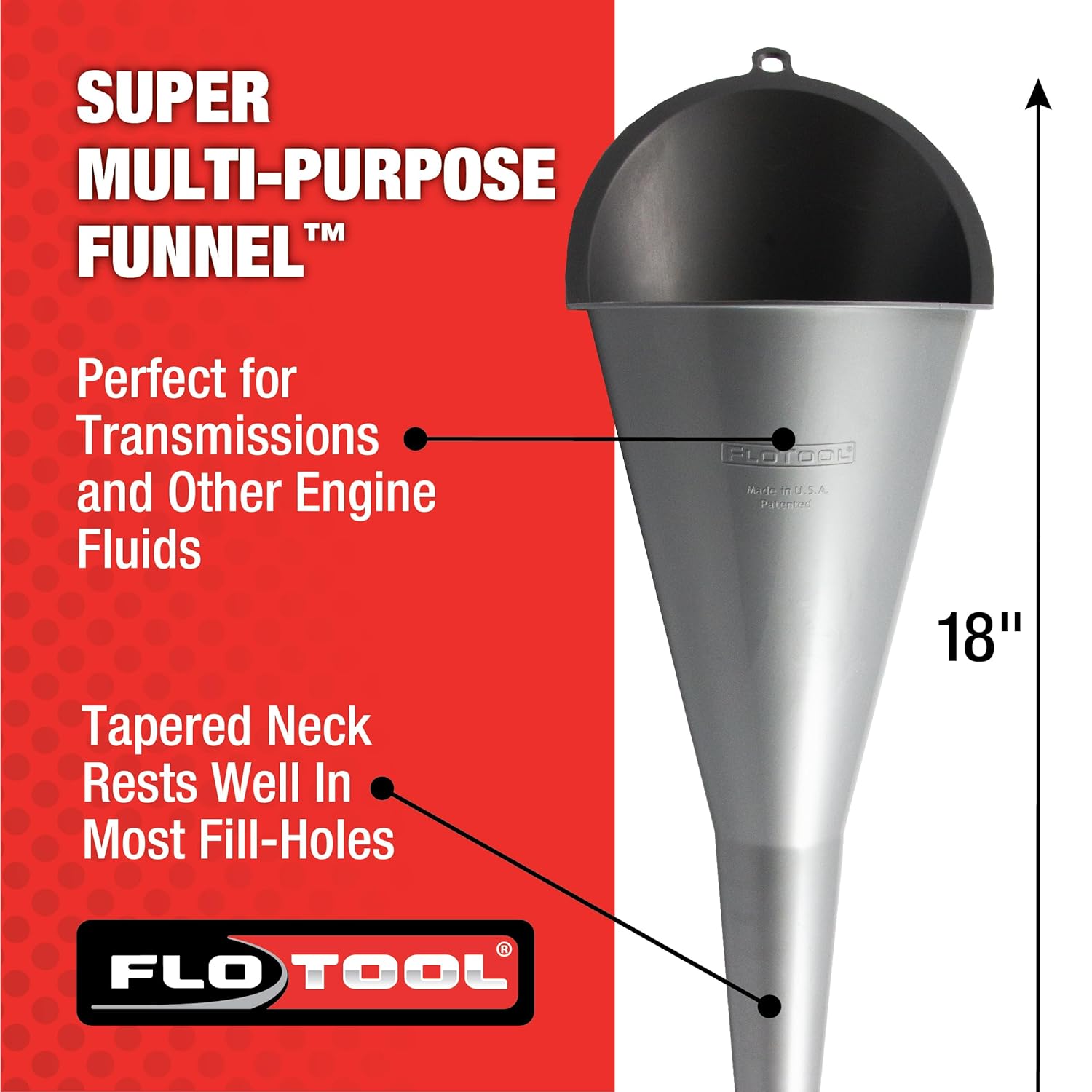 FloTool 10712MX4 Super Quad Funnel for Oil, Lubricant and Other Fluids, 4pk - Image 2