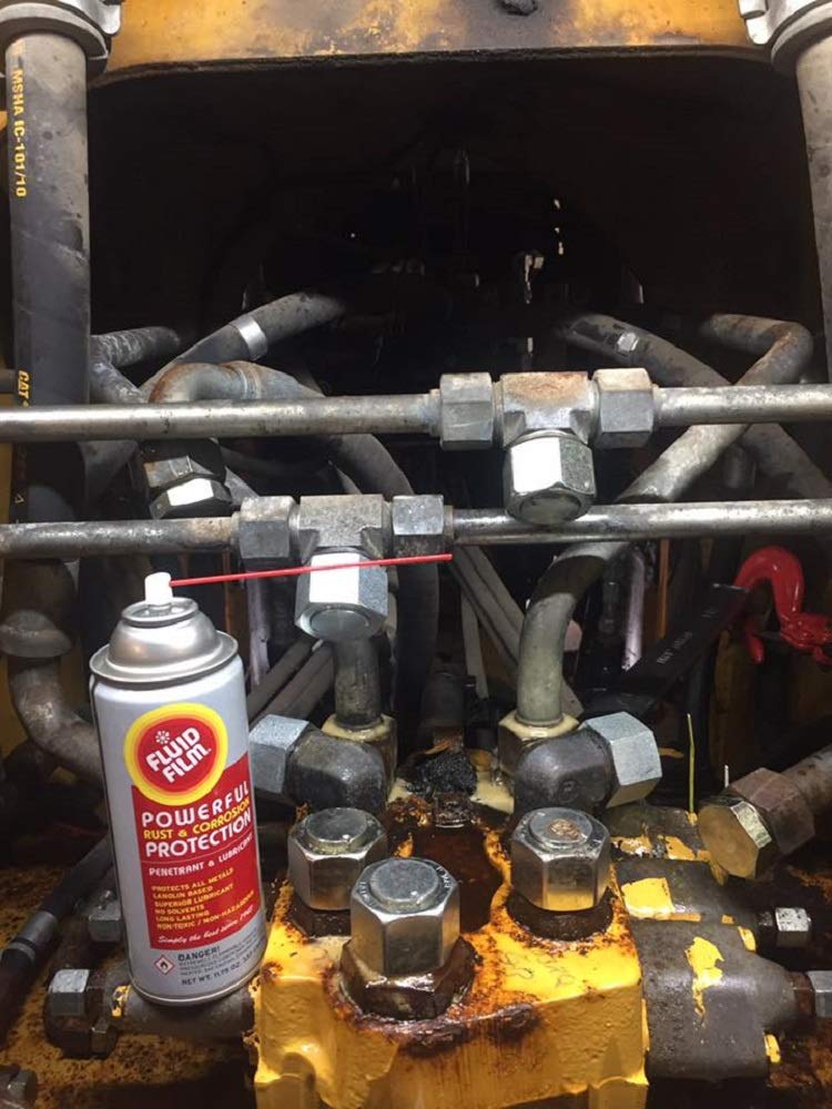 Fluid Film Rust & Corrosion Protection Aerosol Spray with a DU-Most 24" Extension Hose & Nozzle, Metal Surface Penetrant & Lubricant for Marine/Automotive/Industrial/Home, 11.75 Oz (Pack of 4) - Image 4